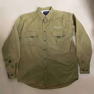 90's 트리플 파이브 소울 코튼 립스탑 오버 셔츠 Y2K