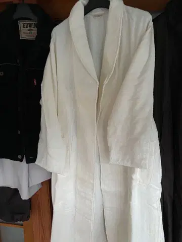 실크 100% 화이트 목욕 가운 일본제