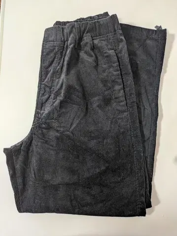 UNIQLO U 코듀로이 유틸리티 팬츠 블랙