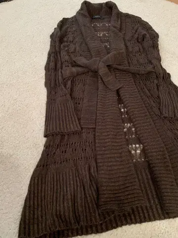 TORRAZZO DONNA 트레디셔널 브라운 롱 가디건