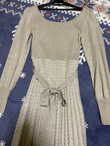 니트 롱 원피스 긴팔