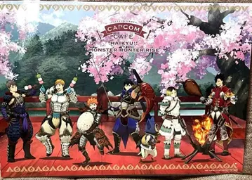 하이큐!! 캡콤 카페 몬스터 헌터 라이즈 콜라보 런치 매트