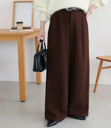 DISCOAT 스웨트 팬츠 다크 브라운 M 사이즈