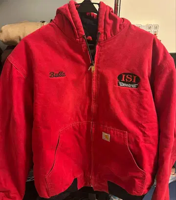 carfartt 액티브 자켓 빨간색