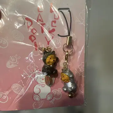 디즈니 곰돌이 푸 마네키네코 스트랩 lucky cat pooh