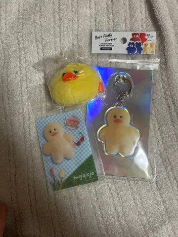 mojojojo 병아리 아크링 키링, 북마커, 페이스 마스코트 세트
