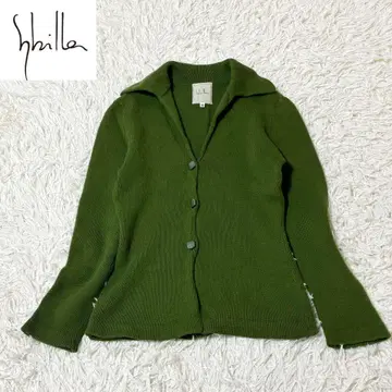 [ 새상품급 ] Sybilla 시빌라 가디건 L 그린 울