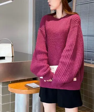 java 니트 M 사이즈 콜라보 클래식 엘프