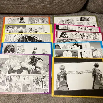 하이큐 리믹스 특전 B5 명장면 카드 12장