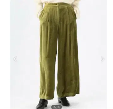 Ballsey 매트 벨벳 세미 와이드 팬츠 34