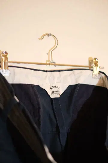 SUNSEA 벨트 이지 팬츠 사이즈 2 네이비