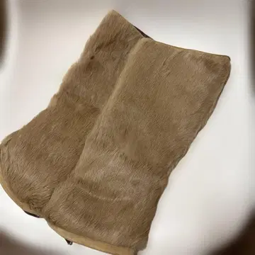 고급 레그 커버 퍼 숏부츠에도 레그 워머