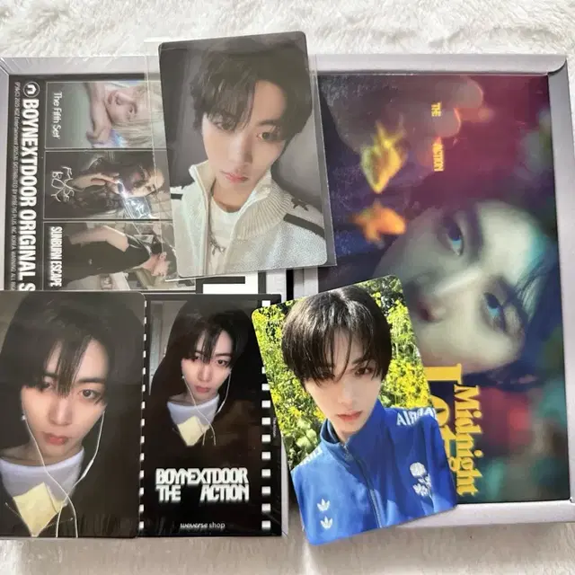 보넥도 더액션 개봉 앨범 프레임 버전 위버스반 특전 포카 태산 세트