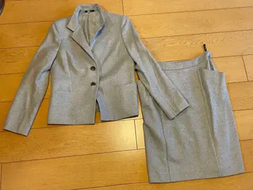 Aquascutum 수트 자켓 스커트 그레이 일본제