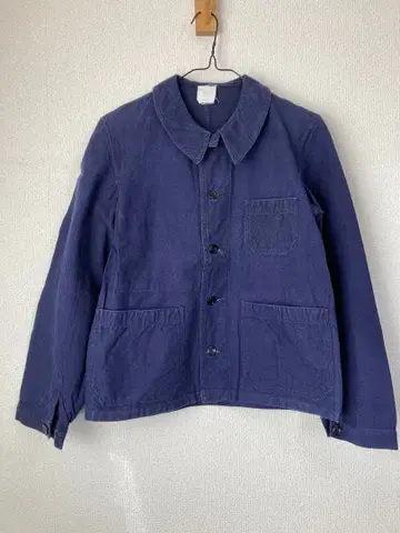 40s 프랑스 빈티지 워크 자켓 블루 프렌치 앤티크