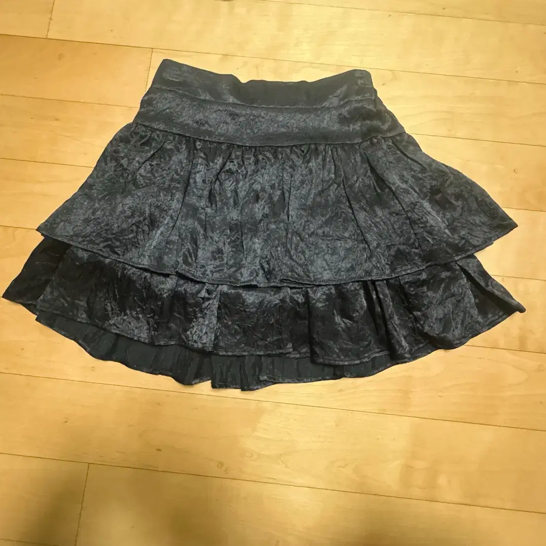 threetimes Athletic slit skirt ブラックスカート threetimes