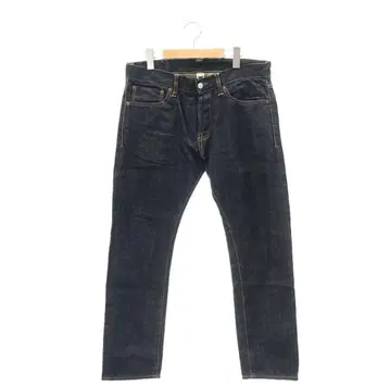 다크 데님 슬림 핏 청바지