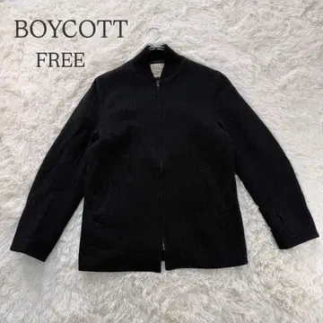 보이콧 더블 지퍼 블루종 FREE 다크 그레이 방한 퀼팅