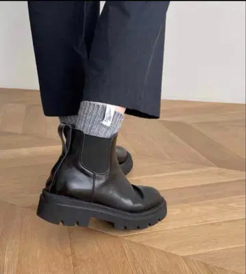 [ 새상품 ] canal jean 가죽 사이드 고어 숏부츠