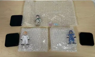 파이널 판타지 VII 피규어 세트.