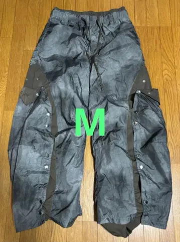 GRANCY / 그랑시 레이어드 디자인 나일론 팬츠 그린 계열 M