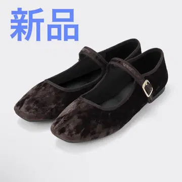 새상품 GU 메리제인 슈즈 다크 브라운 M 사이즈