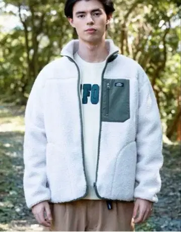 방풍 보아 스탠드 칼라 블루종 보아 플리스 자켓 택 포함 새상품