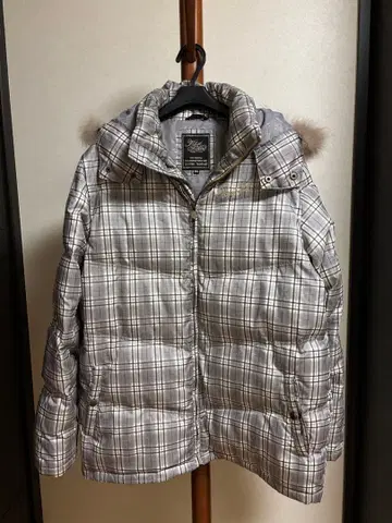 KarlKani 다운 자켓 그레이 계열 체크 XXXL