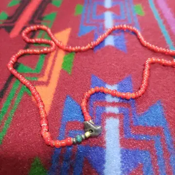 Sunku/39 생크 목걸이 & 블레스 앤티크 비즈 화이트 하트