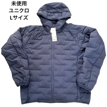 [ 미사용 ] 유니클로 퍼프 테크 후드티 L 사이즈 UNIQLO 발수