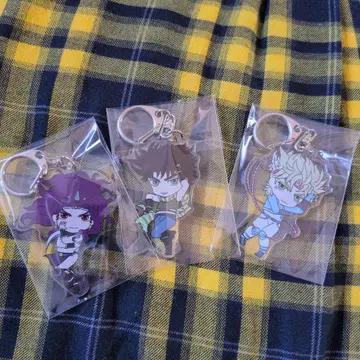 죠죠의 기묘한 모험 죠셉 시저 카즈 키링 세트