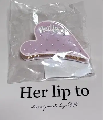 Bicolor Heart Twinkle Hair Clip pink