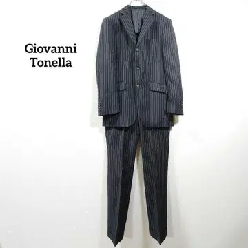 Giovanni Tonella 수트 상하의 셋업 얇은 소재 스트라이프