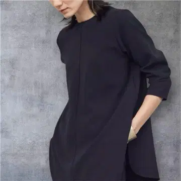 소쥬 A라인 튜닉 블라우스 네이비 M 리뉴얼 전 완판템 새상품급