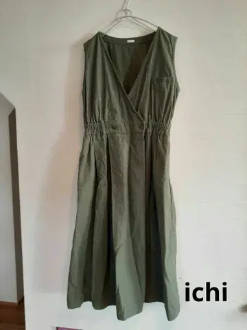 ichi 오버롤 스커트 밀리터리