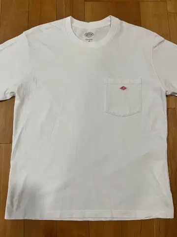 화이트 T셔츠 사이즈 40 포켓 부착