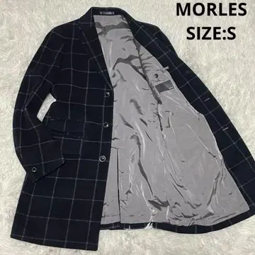 MORLES 빔즈 감수 윈도우페인 울 비버 체스터 코트