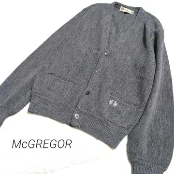 맥레거 로고 자수 루즈핏 가디건