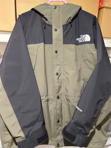 THE NORTH FACE 마운틴 후드티 올리브/블랙