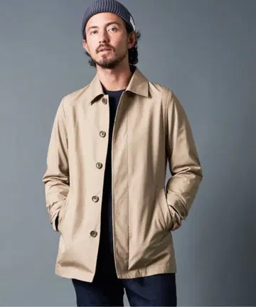 정가 29700엔 마진 코튼 웨더 하프 스텐카라 코트 S