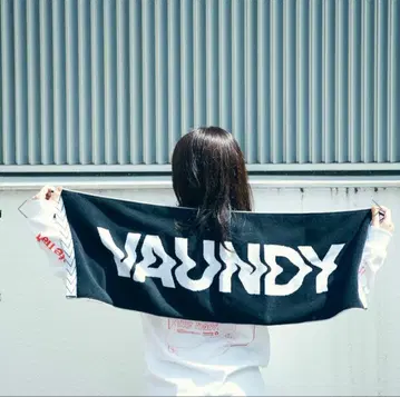 Vaundy 로고 자카드 타월 [블랙 x 화이트