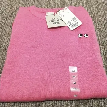 ANYA HINDMARCH 핑크 니트 160 안야 힌드마치 유니클로