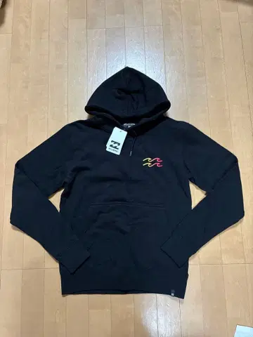 BILLABONG 후드 부착 블랙 후드티 S