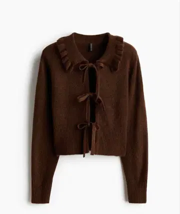 H&M 타이 프론트 가디건