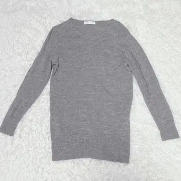 알파카 100% 니트 L 사이즈 그레이