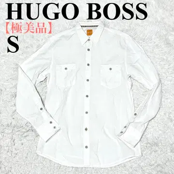 [ 컨디션 최상 ] 휴고보스 슬림핏 긴팔 셔츠 화이트 코튼 S