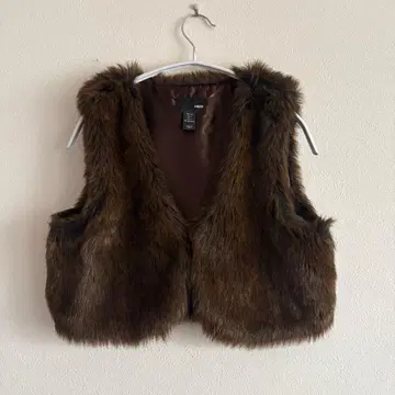 H&M 퍼 베스트 (인조 모피) 미사용품 S