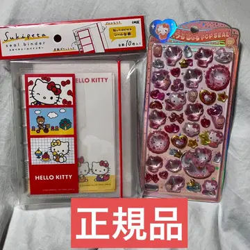 HELLO KITTY 슬리브 바인더와 팝 씰 세트