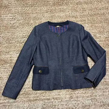 [ 새상품급 ] SCAPA 노카라 자켓 네이비 스캐파