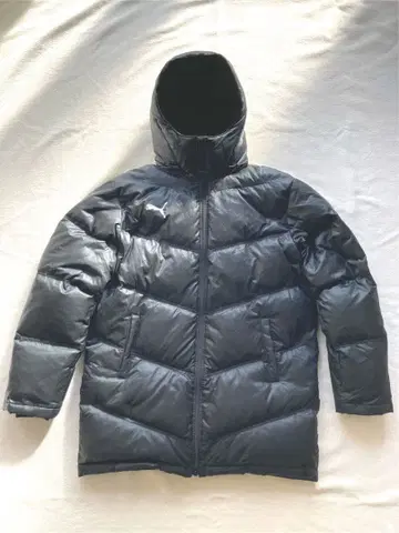 푸마 육중한 다운 자켓 코트 블랙 사이즈 XL 남성용 새상품급